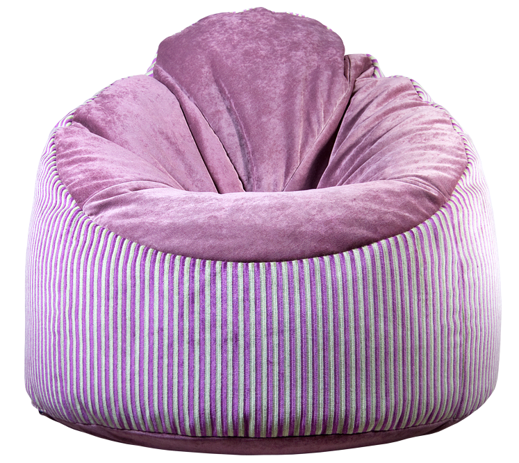 Бескаркасное кресло с полосатым рисунком Delicious Snug